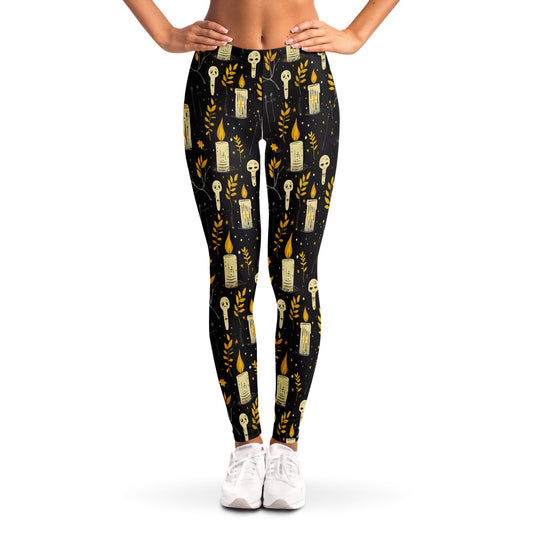 Candles and Skullchins - Leggings AOP