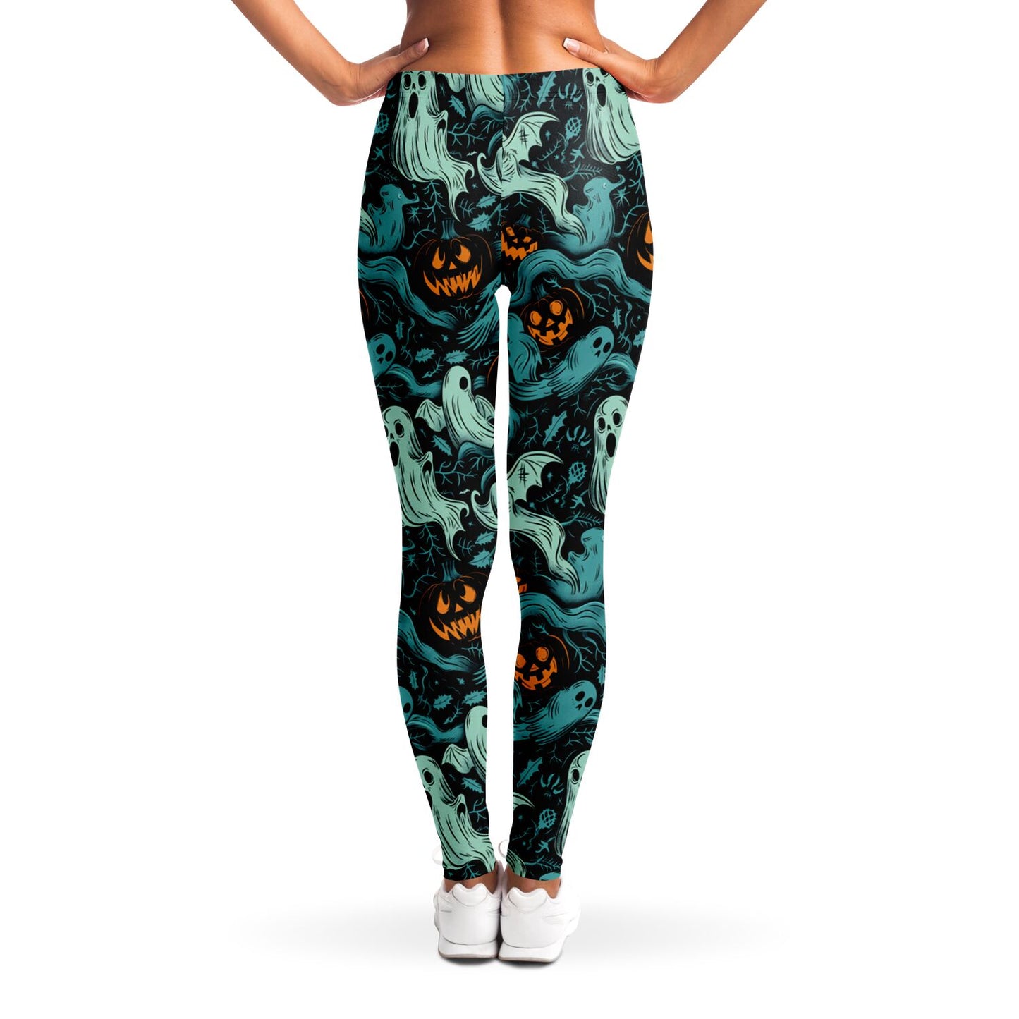 Ghost and Pumpkin Reunion - Leggings AOP