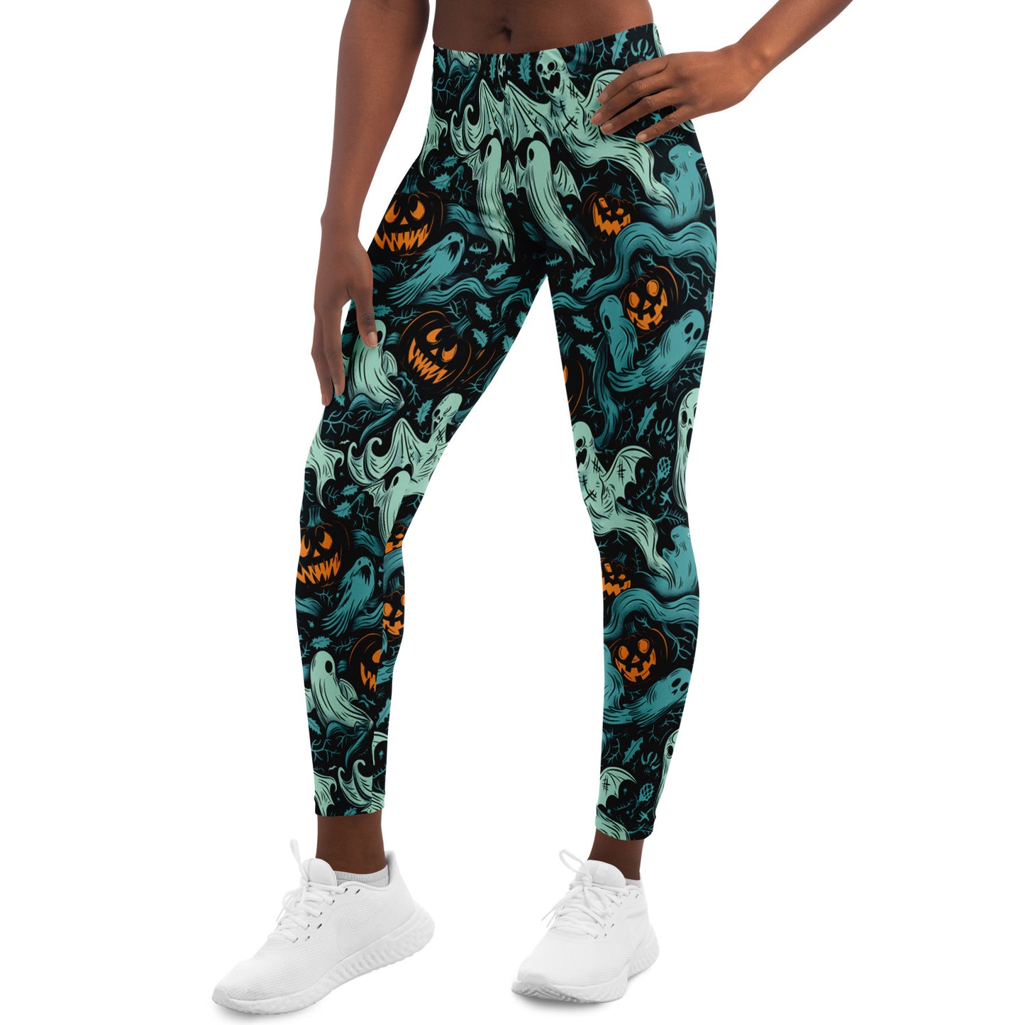 Ghost and Pumpkin Reunion - Leggings AOP