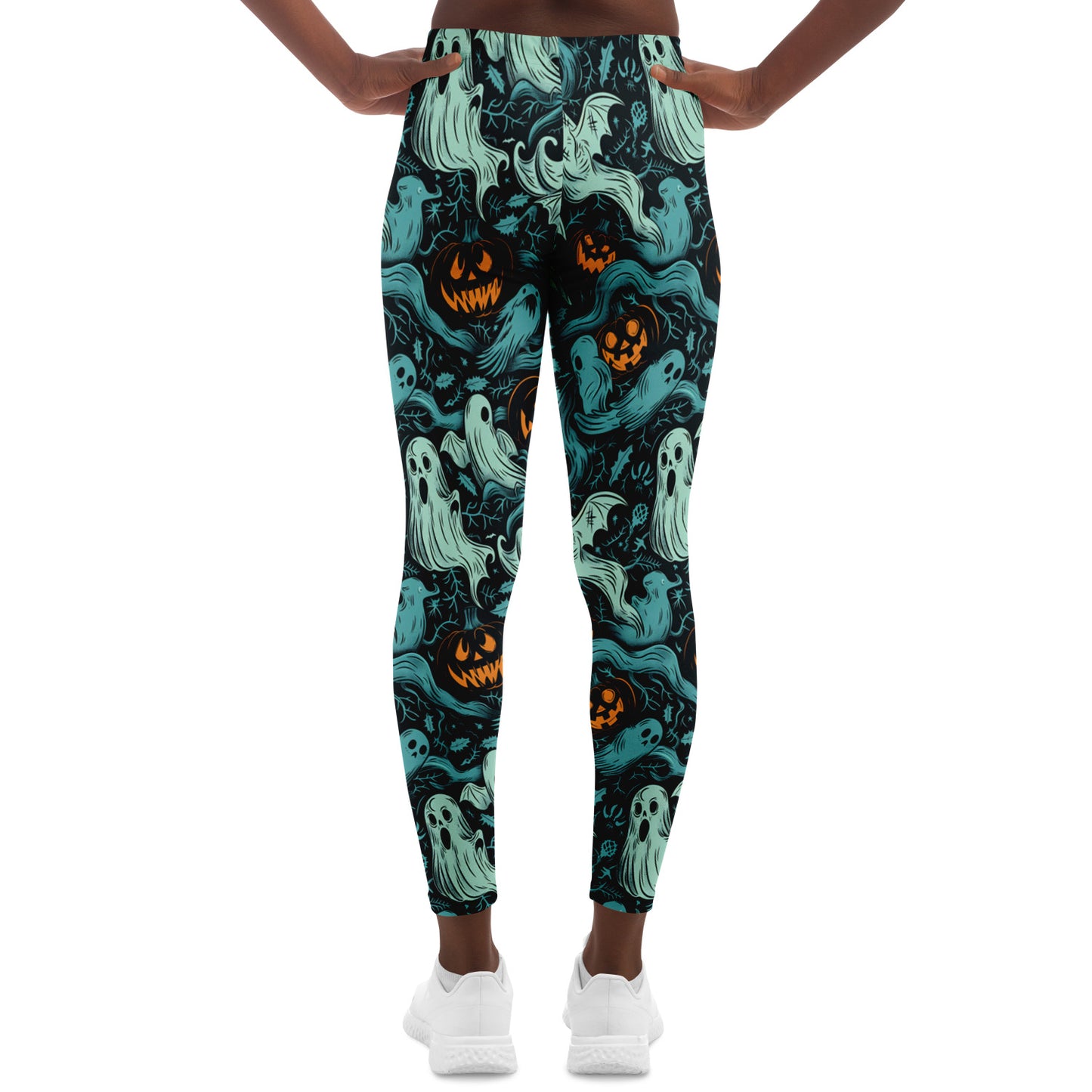 Ghost and Pumpkin Reunion - Leggings AOP