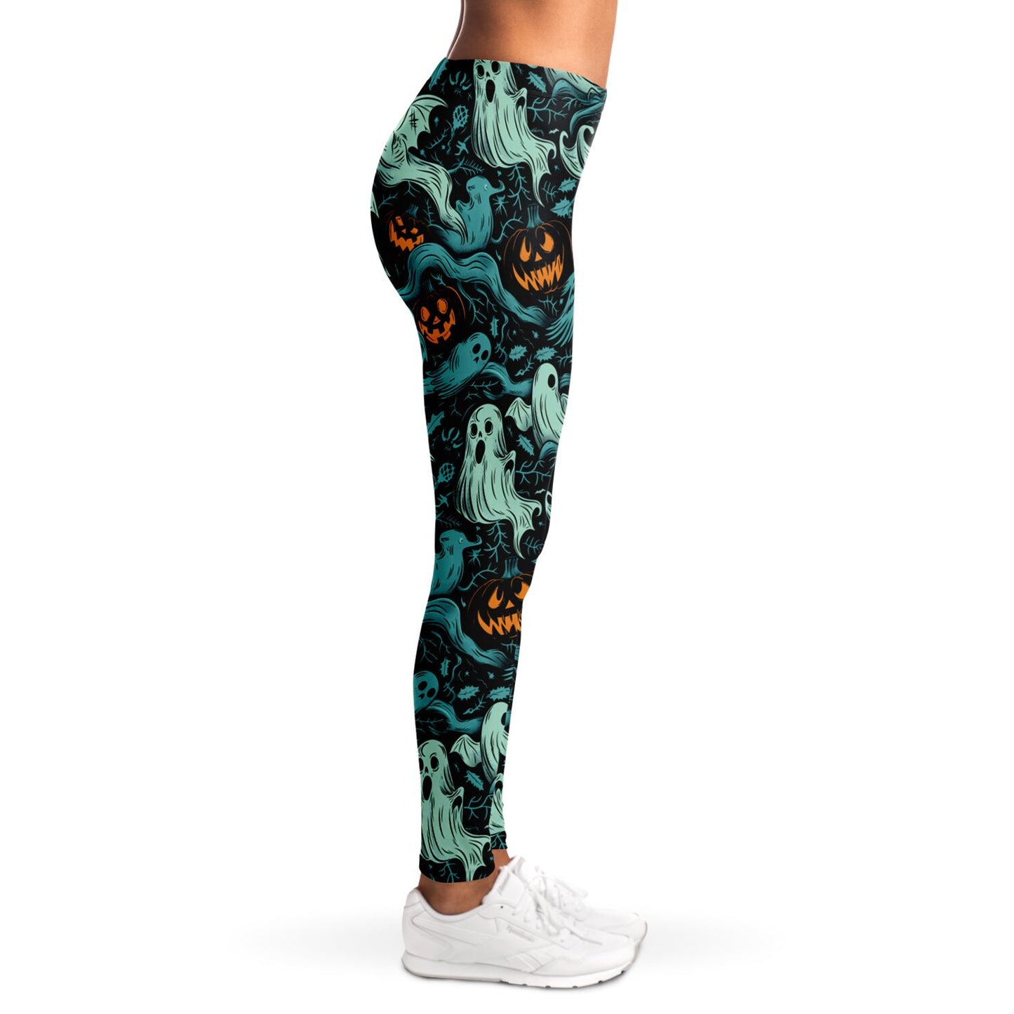 Ghost and Pumpkin Reunion - Leggings AOP