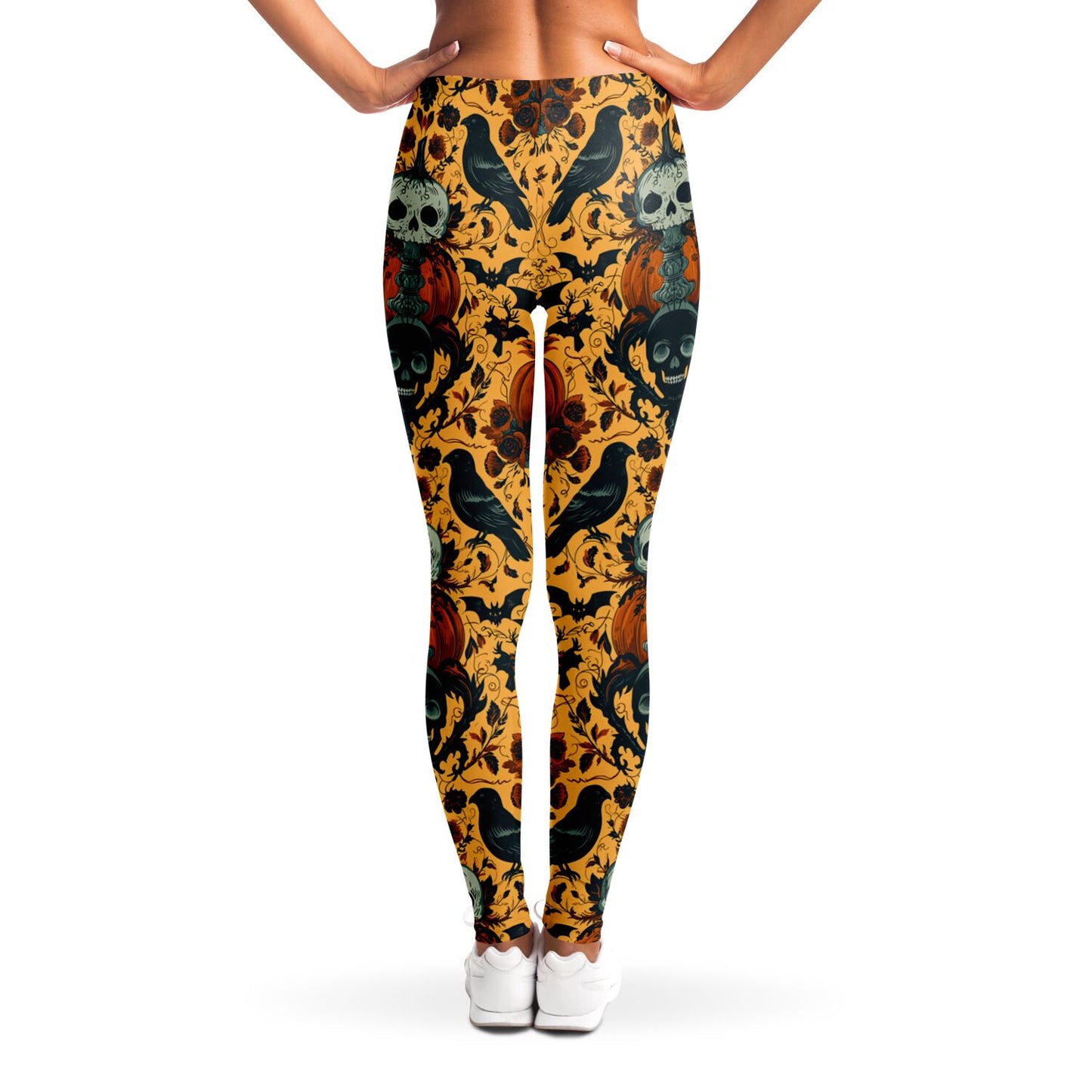 Symmetrical Halloween Antics - Leggings AOP