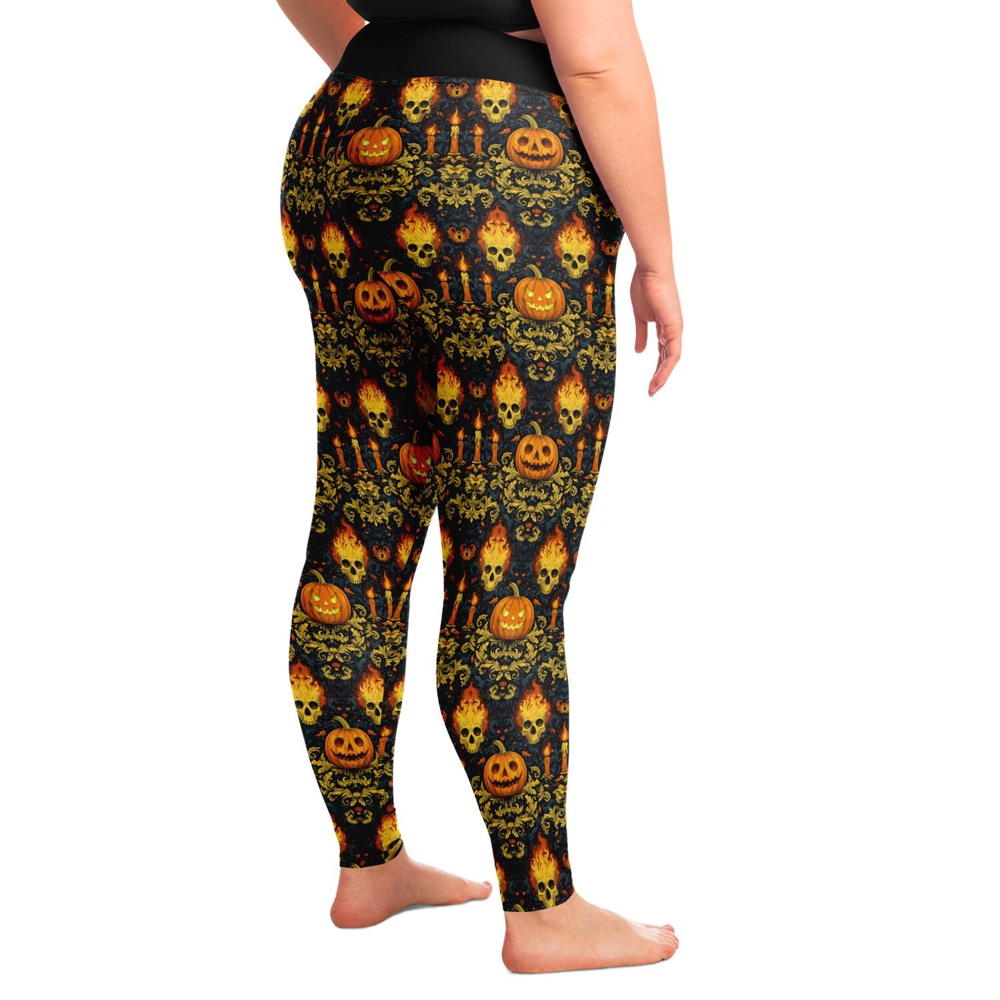 Candlejacks - 2X - 6X Leggings - AOP