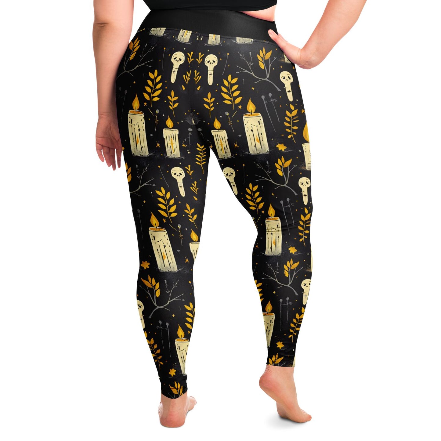 Candles and Skullchins  - 2X - 6X Leggings copy