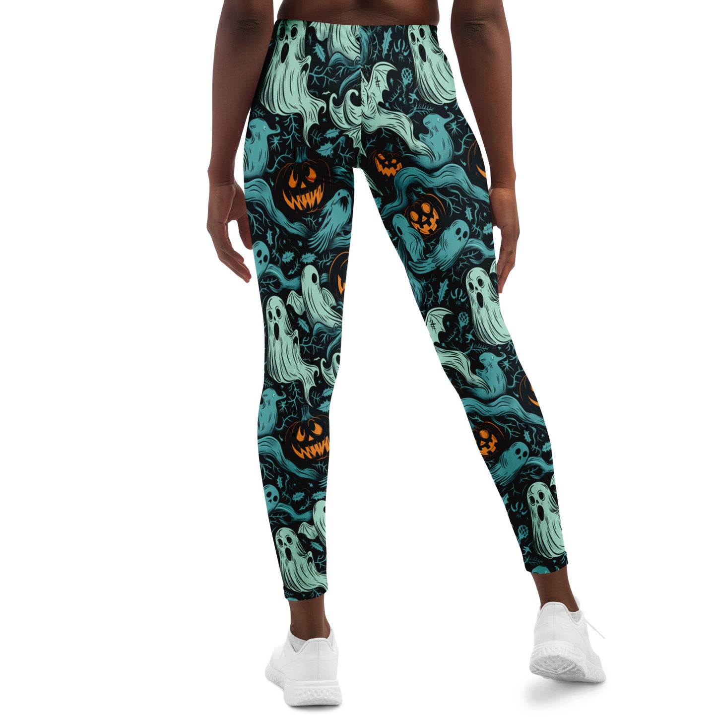 Ghost and Pumpkin Reunion - Leggings AOP