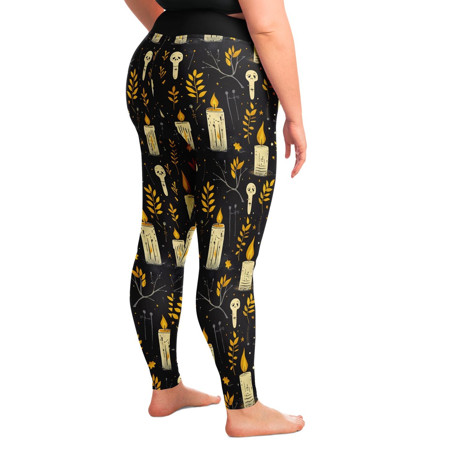 Candles and Skullchins  - 2X - 6X Leggings copy