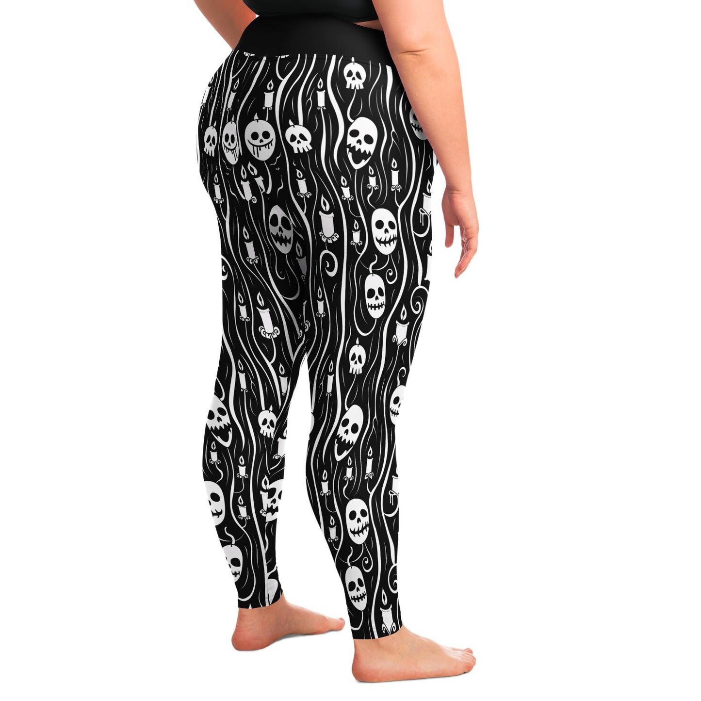 Candlesmoke Skullies  - 2X - 6X Leggings - AOP