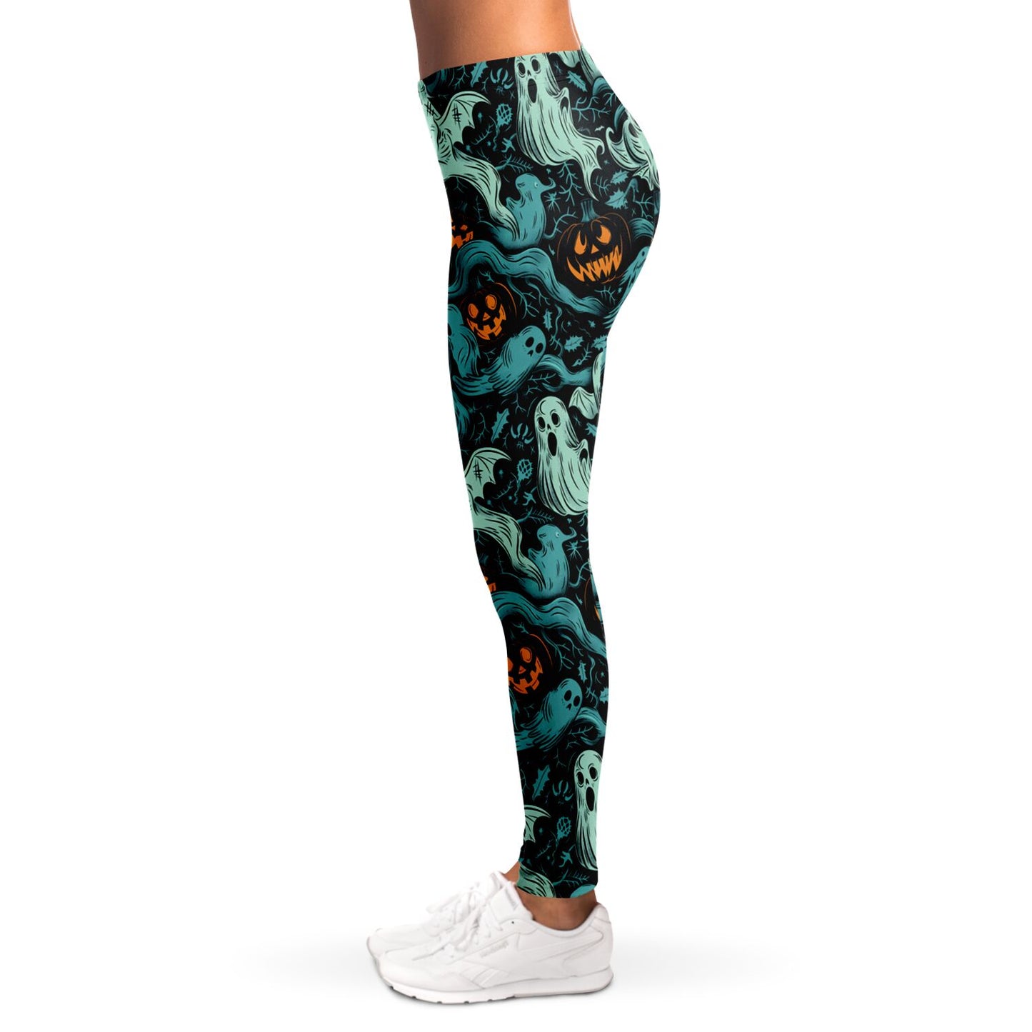 Ghost and Pumpkin Reunion - Leggings AOP