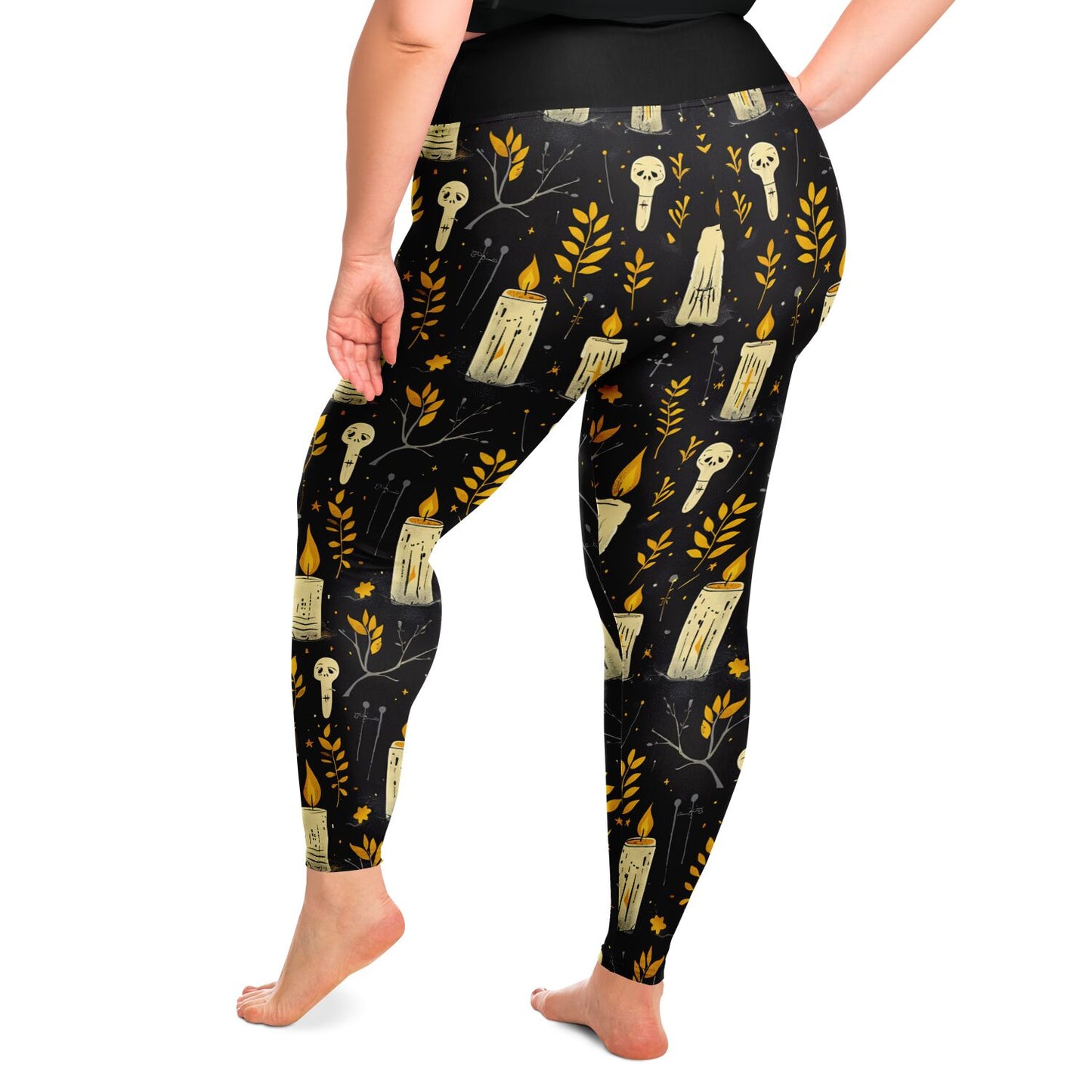 Candles and Skullchins  - 2X - 6X Leggings copy