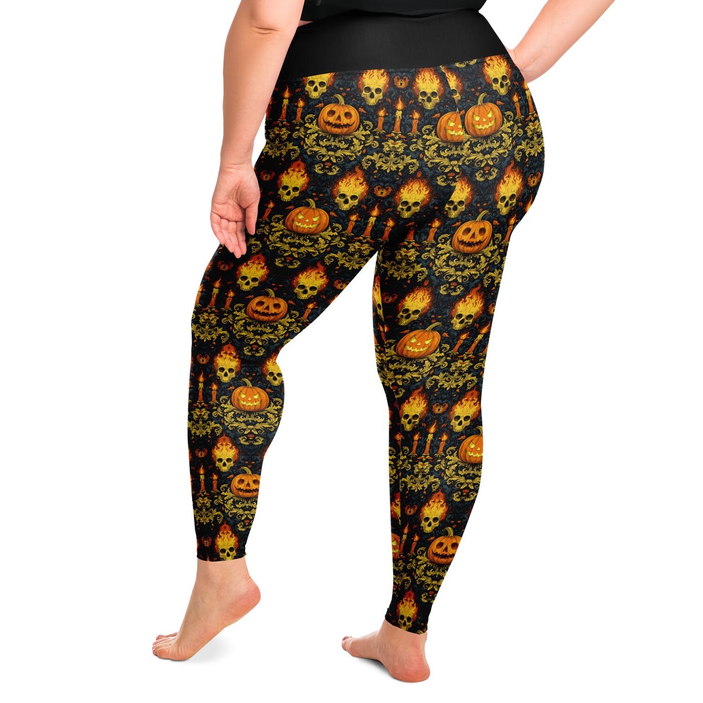 Candlejacks - 2X - 6X Leggings - AOP