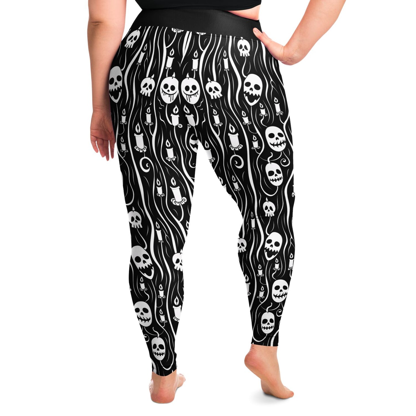 Candlesmoke Skullies  - 2X - 6X Leggings - AOP