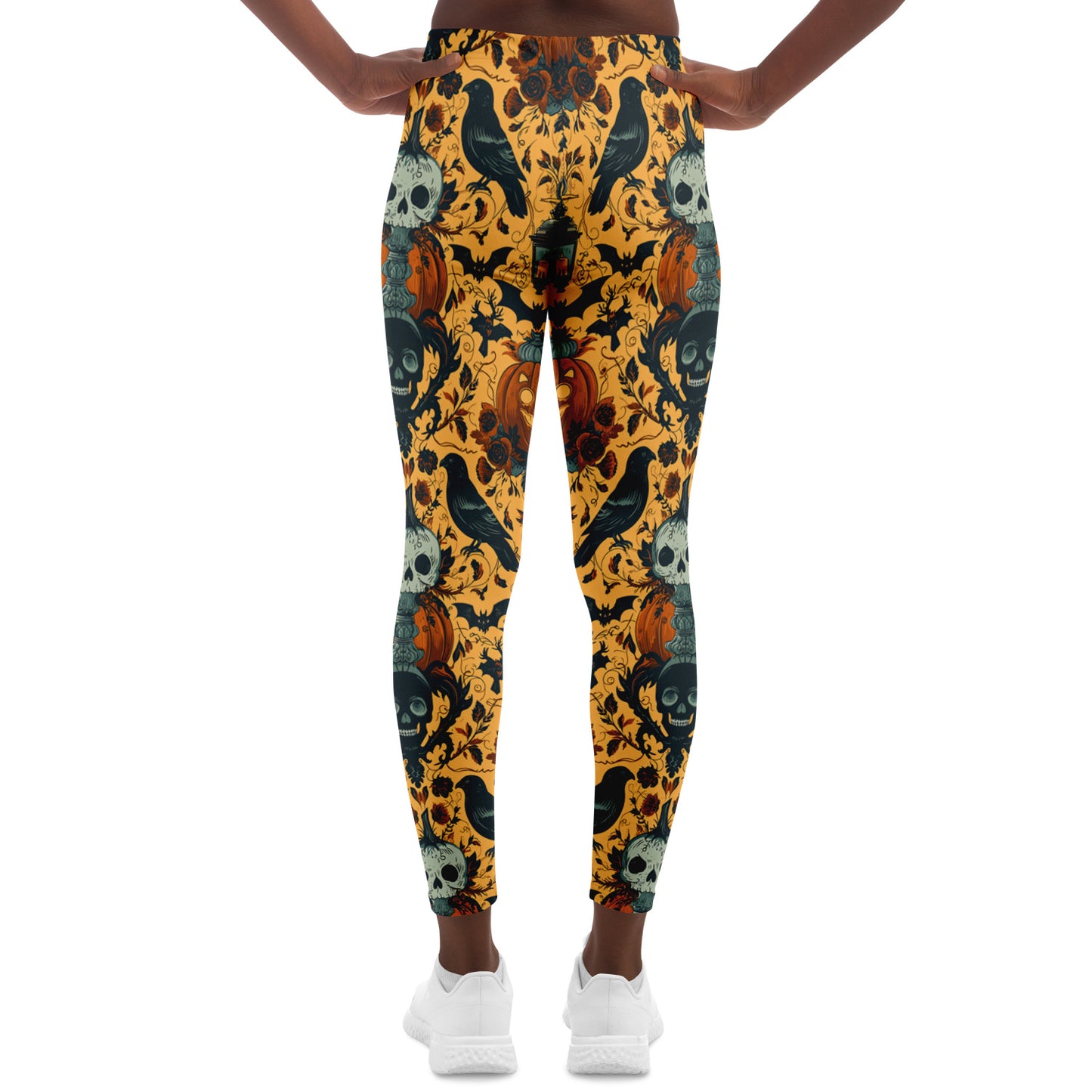 Symmetrical Halloween Antics - Leggings AOP