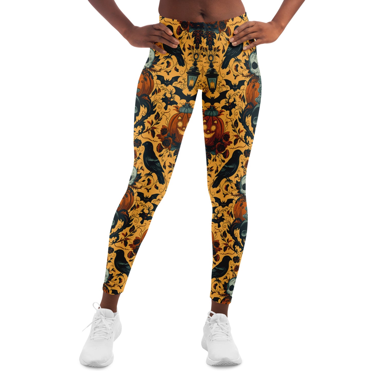 Symmetrical Halloween Antics - Leggings AOP