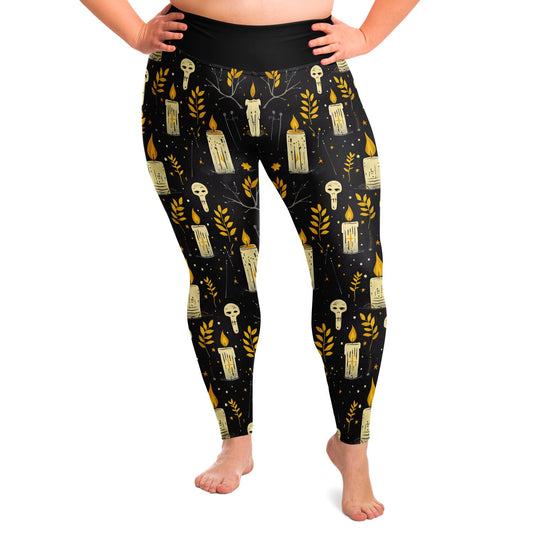 Candles and Skullchins  - 2X - 6X Leggings copy