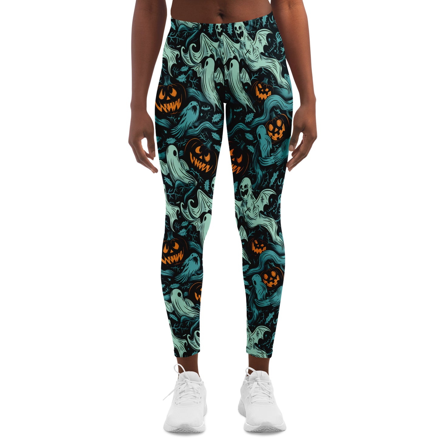 Ghost and Pumpkin Reunion - Leggings AOP